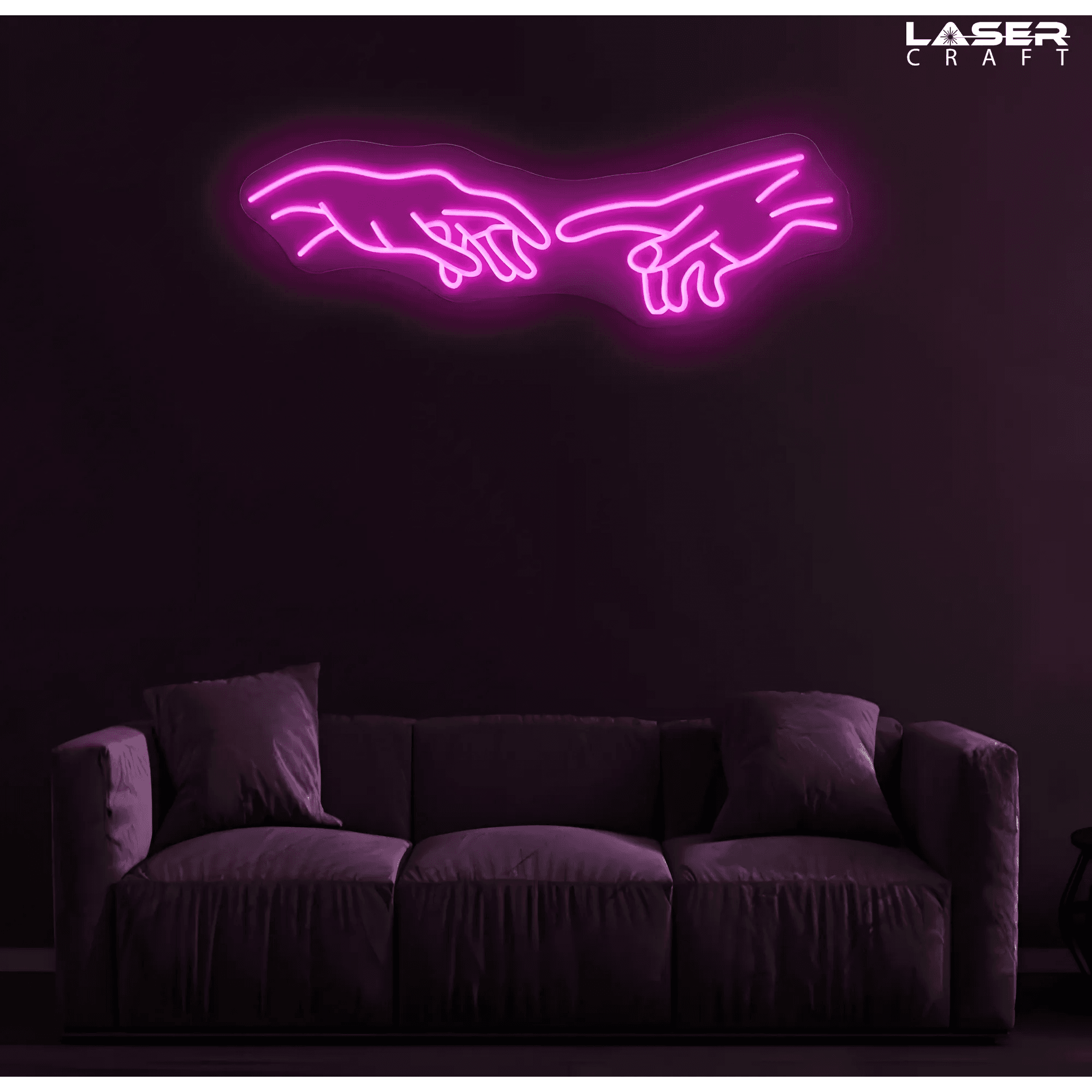 The Creation of Adam Neon Sign